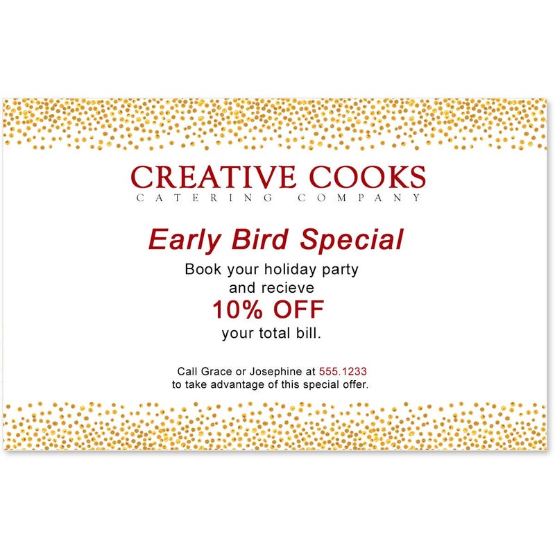 PaperDirect Gold Dots Postcards, Jumbo Size, 50 Count - Image 2